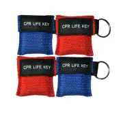 100 X Responsible Keychain CPR Masks CPR Face Shield First Aid Training Course