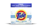 Tide Free and Gentle Laundry Detergent Powder 68 Loads 95 Oz | DENTED Box NEW