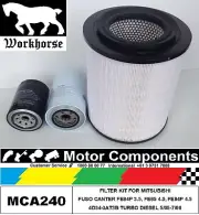 MITSUBISHI FUSO CANTER FE84P 3.5 FE85 4.0 FE85P 4.5 4D34-3AT3B 05-08 FILTER KIT