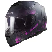 FF800 Storm II Burst Matt Black Pink Full Face Helmet