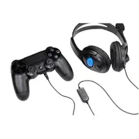 在飛比找樂天市場購物網優惠-PS4有線耳機頭戴式雙邊大耳機帶麥克風語音聊天手機電腦游戲p