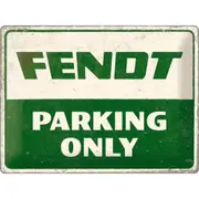 Nostalgic Art Large Sign 30x40cm Metal Wall Hanging Decor Fendt Parking Only