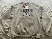 Mississippi State Sweatshirt Mens Large Russell Athletic Dri Power Fleece NWT