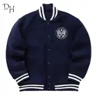 Letterman Sergio Tacchini All Wool Navy Varsity Jacket
