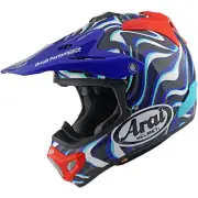 MX-V EVO Stream Blue Motocross Helmet