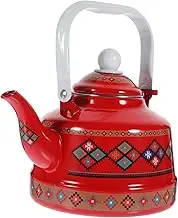 PRETYZOOM Vintage Enamel Tea Kettle Retro Hot Water Pot for Induction Cookers Elegant Design for Everyday Use Easy to Clean Decorative Teapot for Home and Restaurants