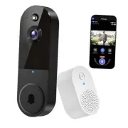 1080P Video Doorbell Camera, Wireless Indoor/Outdoor Surveillance Camera,