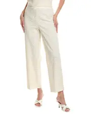 Anne Klein Pull-On Embroidered Pant
