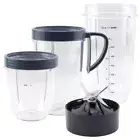 18 oz 24 oz 32 oz Cups & Extractor Blade Kit for NutriBullet Lean NB-203 1200W