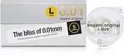Sagami Original 0.01 L-size 58mm 5's Pack PU Condom