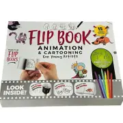 Flip Book Animation & Cartooning Art Pad Set For Young Artists Ages 8+
