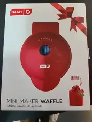 Dash Mini Waffle Maker Gift Box New Never Opened.gift bag included
