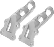OFFSCH 2pcs Flag Pole Bracket: Heavy Duty Aluminum Flag Holder for Wall Or Pole Mount Flagpole Bracket for Schools Businesses and Community Spaces Silver