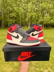 Nike Air Jordan 1 Retro OG High 'Bred Toe' Men's US Size 10 With Box