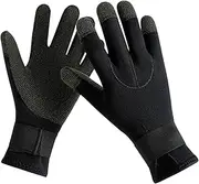 Scuba Diving Gloves Canoeing Water Sports Skiing 3mm Neoprene Wetsuit Gloves M Black