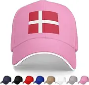 [Generic] National Emblem of Denmark Baseball Cap Danish Trucker Dad Hat for Men Women Outdoor Sport Running