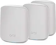 NETGEAR Orbi Whole Home WiFi 6 Dual-Band Mesh System (RBK353) | AX1800 Wireless Speed (Up to 1.8Gbps) | 3 Pack