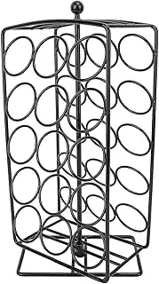 30 Coffee Pods Holder Stainless Steel 360 Degree Rotating Stand Minimalist Design Storage Rack for Home Decor Practical Organizer with 30 Compartments Pre Assembled