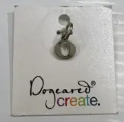 Dogeared 925 Sterling Silver Retro Charm Pendant Lowercase Letter Initial O