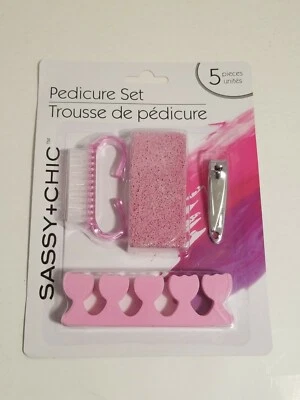 Sassy + Chic Pedicure Set 5 Pieces Pink