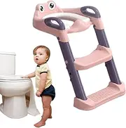Toddler Toilet Seat with Steps Potty Ladder - Folding Toilet Ladder Toilet Ladder,Potty Training Step Stool