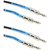 Pro Co BP-2 Excellines Balanced Patch Cable - 1/4-inch TRS Male to 1/4-inch TRS