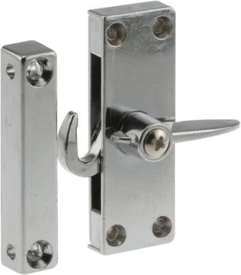 PRIME-LINE Sliding Screen Door Latch, Chrome, Mount 1 Pack, Chrome