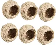 6pcs Bird Nest Cozy Hut for Birds Warm Breeding Shelter for Outdoor Indoor Decoration Accessory for Garden Home