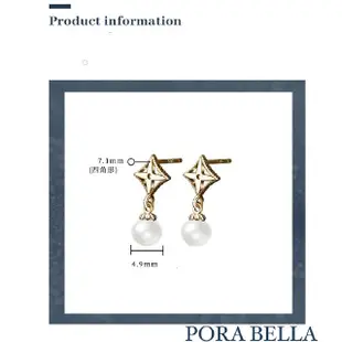 【Porabella】925純銀鋯石人工珍珠耳環 輕奢氣質珍珠耳環 金色銀色 穿洞式耳環 Earrings VIP尊榮包裝