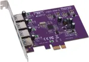Allegro Type a USB 3.2 | 3.0 Pcie 4-Port Pcie Card (Mac and Windows Compatible)