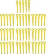 Respicefinem 50Pcs Premium ABS Plastic Lawnmower Trimmer Cutter Head Set with 8mm Size for Garden Weeders Trimmers and Lawn Mowers Ensuring Easy Cutting Over Grass and Light Brush