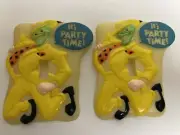 Mask “ It’s Party Time” Light Switch Covers 1995 Taco Bell Promo GLOWS (2)