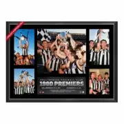 COLLINGWOOD MAGPIES 1990 PREMIERS FRAMED POSTER SHAW DAICOS AFL MEMORABILIA