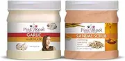 Pink Root Sandal Scrub 500gm with Garlic Hair Mask 500gm