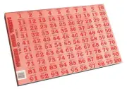 Chocolate Spinning Wheel Raffle Tickets 1 - 100 Numbers 5 Colours 50 Sheets BSG