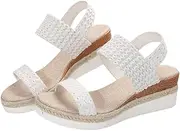 [Generic] Comfortable Platform Wedge Heel Open Toe Sandals For Women,Summer Casual Low Wedges Women’s Open Toe Sandal