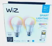 WIZ SMART WiFi Smart Bulbs - Color and Tunable White A19 Smart Bulb (2-Pack)