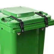 Bear Proof Trash Can Lid Lock Black 2 Pack