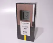 Baldwin Prestige Spyglass Matte Black Square Single Cylinder Deadbolt w/SmartKey