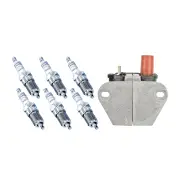 Bosch 6 Spark Plugs+Ignition Coil for Mercedes Benz 190E 260E 300E 300SE I6