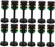 UPKOCH 12Pcs Mini Signal Light Models Engaging Early Educational for Brightly Colored Traffic Lamp Decor Enhances Understanding and Playtime Experience