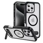 For iPhone 16 15 14 13 12 Pro Max Plus Magsafe Case Shockproof Armor Stand Cover