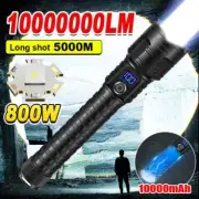 10000mAh High Power LED Flashlights Rechargeable LED Torch Powerful Lantern