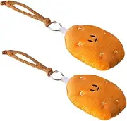 FUTUREORYY 2pcs Potato Plush Pendant Cute Potato Dolls for Backpack Charms Handbag Accessories Soft and Cozy Toys for Home and Office Decor