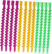 DECORNIJIA 20Pcs Hair Rollers Curling Perm Rods for Women Spiral Curlers for Retro Waves Styling Tools for Salon and Home Use Durable Hair Rollers Random Colors