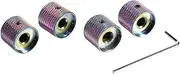 ERINGOGO 4pcs Colorful Electric Guitar Knobs Precision Metal Volume Tone Control for Bass Guitar Durable Potentiometer Accessory for Reliable Performance and Unique Style