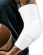 Volleyball Arm Sleeves, Honeycomb Padded Arm Sleeve, Elbow Arm Compression Pad for Snowboarding, Biking, Basketball, Volleyball Or Roller Skating