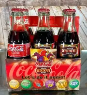 2002 Super Bowl XXXVI 6-Pack Coke Bottles Coca-Cola Classic NFL 36 New Orleans