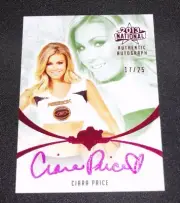 2013 Benchwarmer CIARA PRICE National Pink Foil Auto/25 PLAYBOY Playmate - Sexy