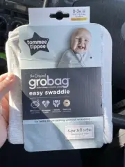 Tommee Tippee Grobag Baby Cotton 0-3months TOG Sleepbag/Sleeping Bag Light Grey